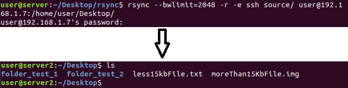 Set transfer rate limit