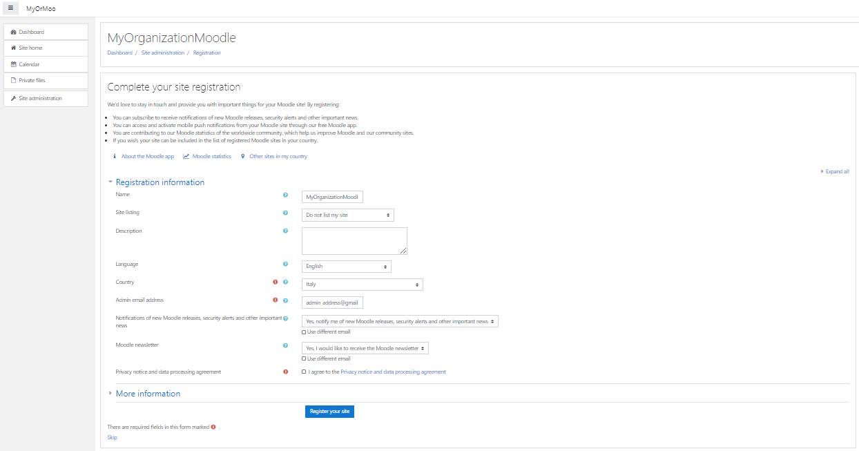 Strona główna Moodle